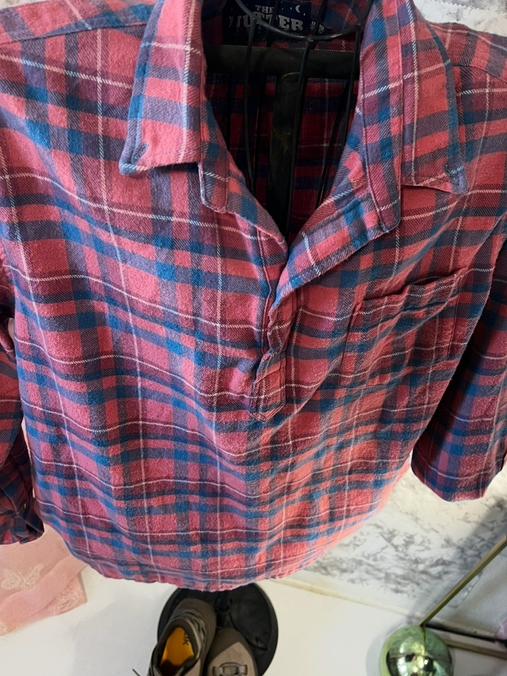 chubbies Red & Blue Plaid Button-Down Shirt